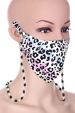 PACK OF 12 FASHION MULTI BEAD LANYARD MASK