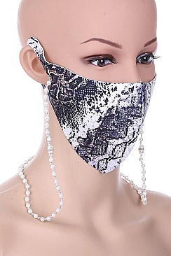 PACK OF 12 FASHION PEARL BEAD MASK LANYARD