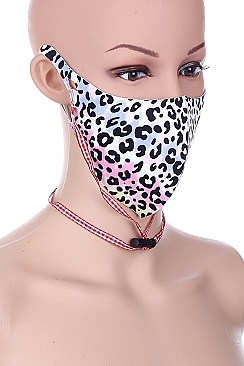 PACK OF 24 2-PC FASHION ASSORTED COLOR MASK LANYARD SET