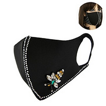 Bee Fashion Mask W/ Rhinestone