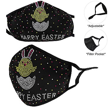 Easter Egg Rhinestone Bling Mask