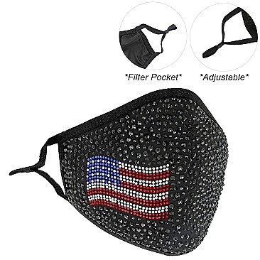 USA PATRIOTIC AMERICAN FLAG FASHION MASK