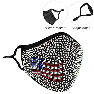 USA PATRIOTIC AMERICAN FLAG FASHION MASK