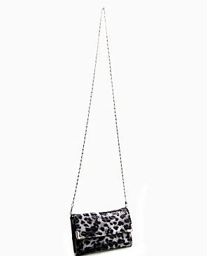 Leopard Textured Clutch