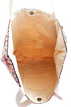 AZTEC PATTERN TOTE BAG