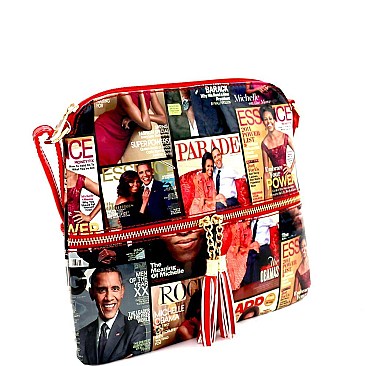 Michelle Obama Handbags Tassel Accent Cross Body