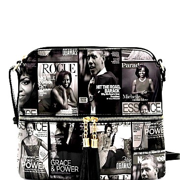 Michelle Obama Handbags Tassel Accent Cross Body