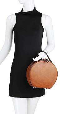 2 IN 1 TAMBOURINE SHAPED SHOULDER BAG SET