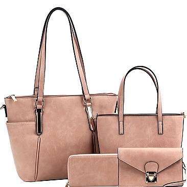 4 IN 1 SHOPPER TOTE WALLET SET