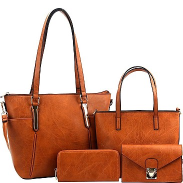 4 IN 1 SHOPPER TOTE WALLET SET