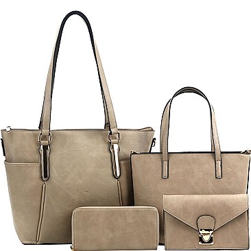 4 IN 1 SHOPPER TOTE WALLET SET