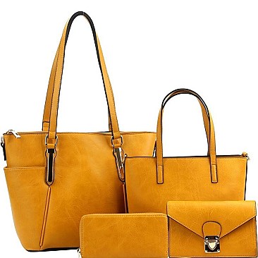 4 IN 1 SHOPPER TOTE WALLET SET