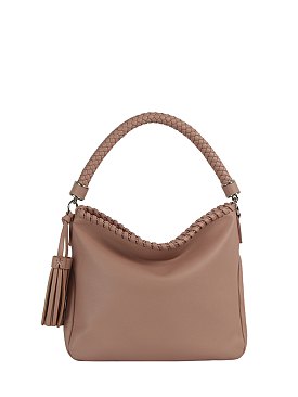 Braided Top Handle Shoulder Bag