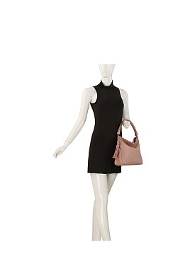 Braided Top Handle Shoulder Bag