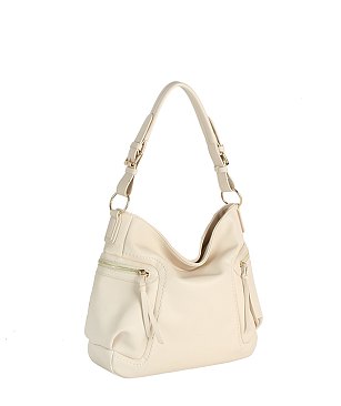 Side Zip Pocket Shoulder Bag