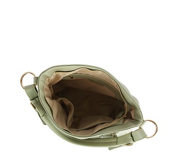 Side Zip Pocket Shoulder Bag