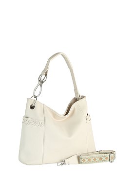 Hook Top Handle Shoulder Bag with Guitar Strap