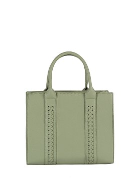 Calin Weaving Detailed Satchel