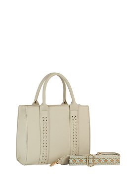 Calin Weaving Detailed Satchel
