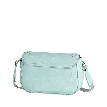 Laser Cut Printed Flap Crossbody Bag