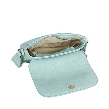 Laser Cut Printed Flap Crossbody Bag