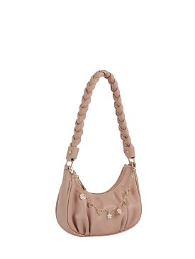 Braided Strap Decorative Shoulder Bag