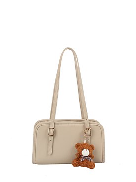 Bag Charm Buckle Top Handle Boston Bag