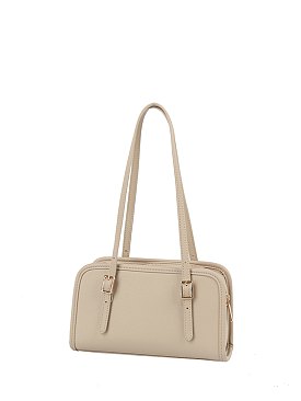 Bag Charm Buckle Top Handle Boston Bag