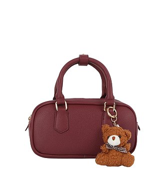 Bag Charm Top Handle Boston Bag