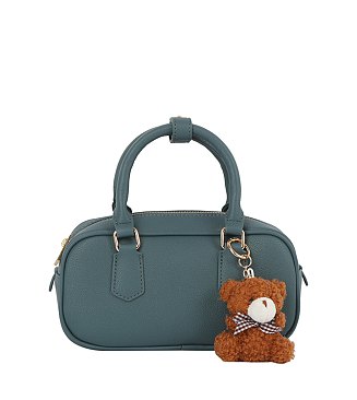 Bag Charm Top Handle Boston Bag