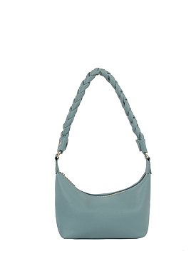 Braided Handle Bucket Shoulder Bag