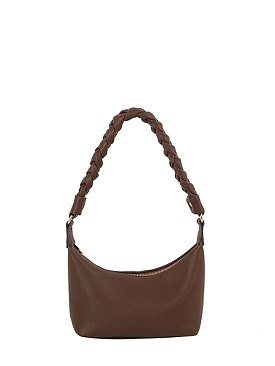 Braided Handle Bucket Shoulder Bag