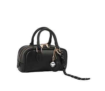 Bag Charm Top Handle Boston Bag