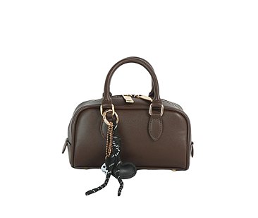 Bag Charm Top Handle Boston Bag