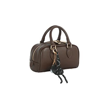 Bag Charm Top Handle Boston Bag