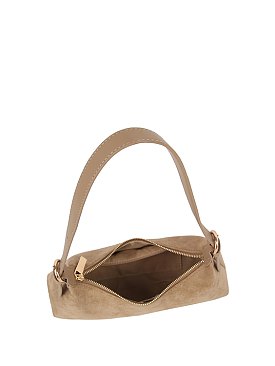 Faux Suede Shoulder Bag