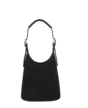 Suede Bucket Shoulder Bag