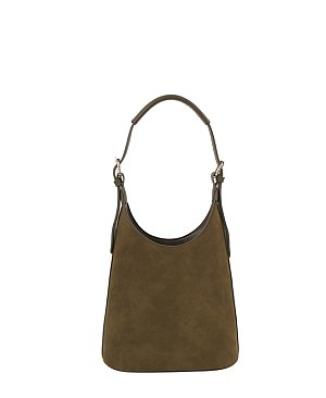 Suede Bucket Shoulder Bag