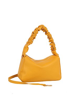 Ruched Handle Shoulder Bag