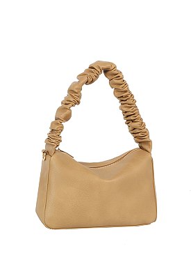 Ruched Handle Shoulder Bag