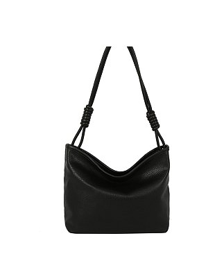 Knotted Handle Bucket Shoulder Bag