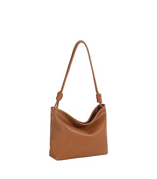 Knotted Handle Bucket Shoulder Bag