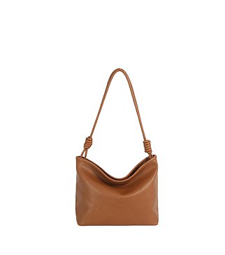Knotted Handle Bucket Shoulder Bag