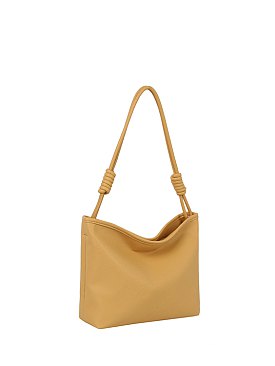 Knotted Handle Bucket Shoulder Bag