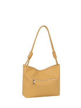 Knotted Handle Bucket Shoulder Bag