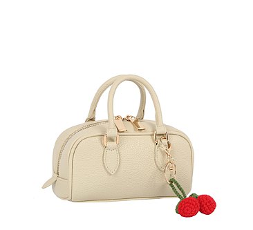 Cherry Charm Top Handle Boston Bag