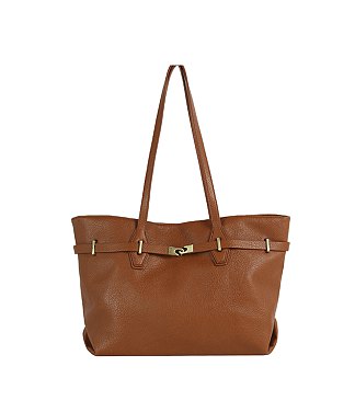 Belted Large Tote