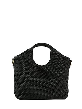 Fashion Weave Top Handle Satchel