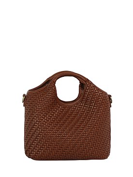 Fashion Weave Top Handle Satchel