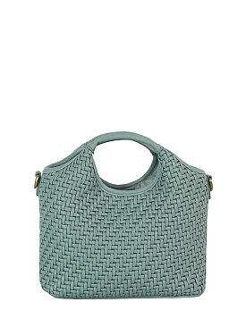 Fashion Weave Top Handle Satchel